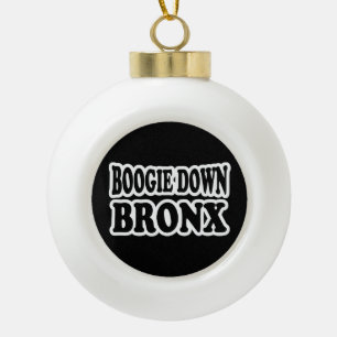 Boogie Down Bronx, NYC Keramik Kugel-Ornament