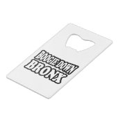 Boogie Down Bronx, NYC Kreditkartenflaschenöffner (Rückseite Schrägansicht)