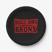 Boogie Down Bronx, NYC Pappteller (Vorderseite)
