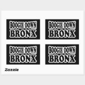 Boogie Down Bronx, NYC Rechteckiger Aufkleber (Blatt)