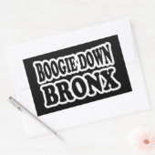 Boogie Down Bronx, NYC Rechteckiger Aufkleber (Umschlag)