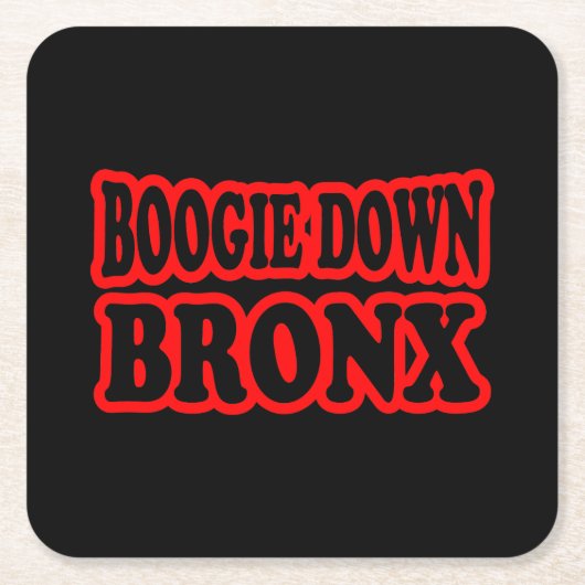 Boogie Down Bronx, NYC Rechteckiger Pappuntersetzer (Vorderseite)