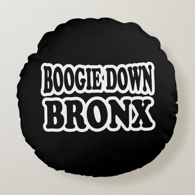 Boogie Down Bronx, NYC Rundes Kissen (Vorderseite)