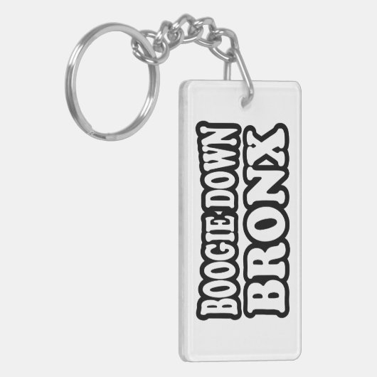 Boogie Down Bronx, NYC Schlüsselanhänger (Vorderseite links)