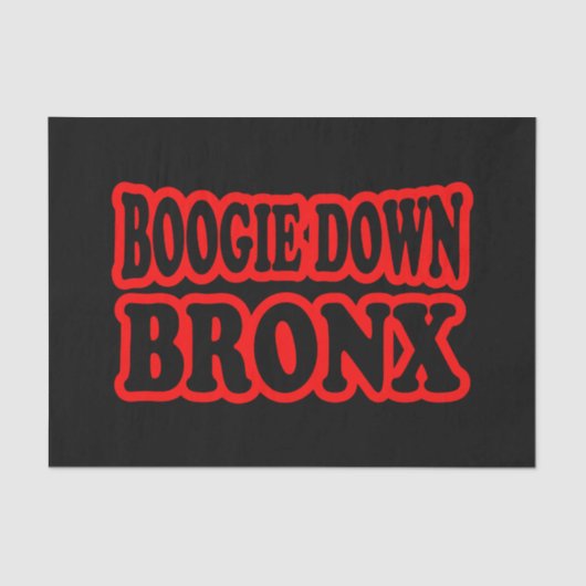Boogie Down Bronx, NYC Seidenpapier (Vorderseite)