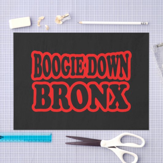 Boogie Down Bronx, NYC Seidenpapier (Handwerk)