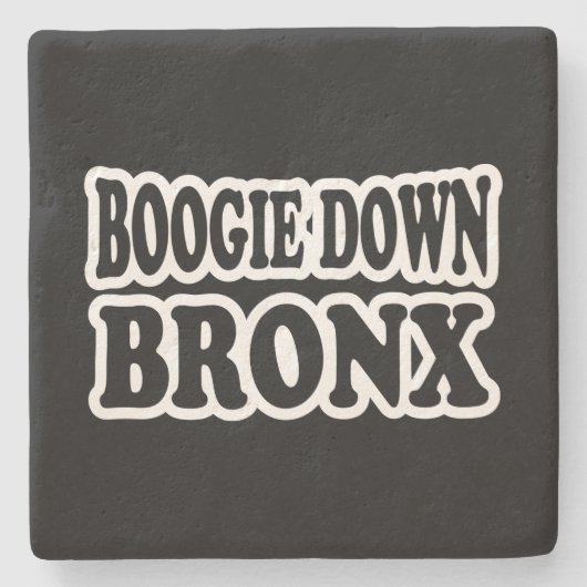 Boogie Down Bronx, NYC Steinuntersetzer (Vorderseite)