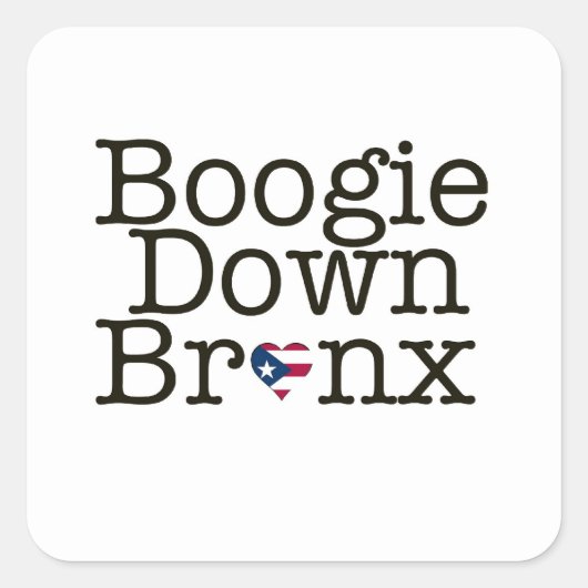 Boogie Down Bronx Sticker (Vorderseite)