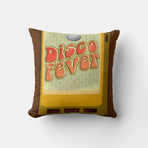 Boogie Down Disco-Fieber Siebziger-Illustration Kissen