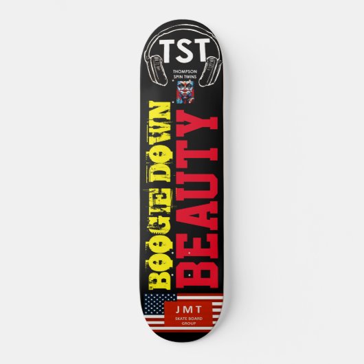 BOOGIE DOWNY SCHAUTY Skateboard (Vorderseite)