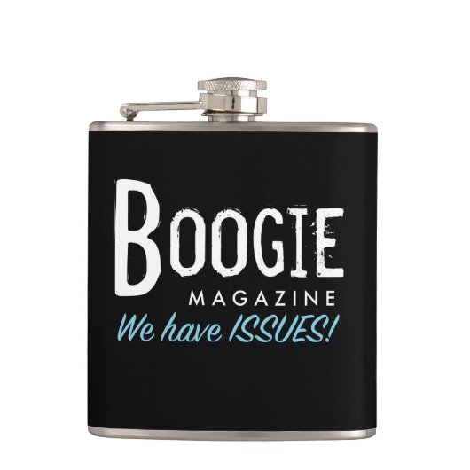 Boogie-Flasche Flachmann (Vorderseite)
