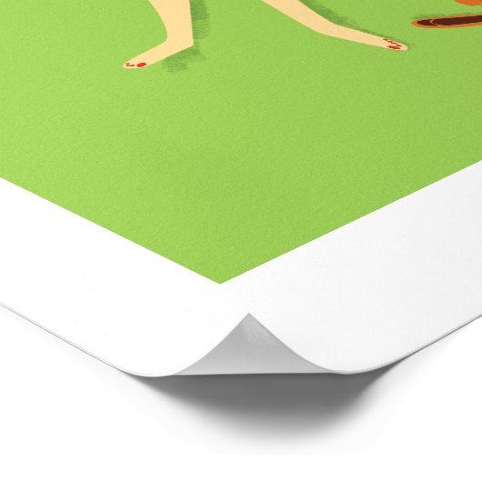 Boogie-Lieben Poster (Ecke)