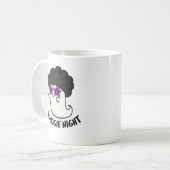 Boogie Night Funny Halloween Ghost Puff Kaffeetasse (Vorderseite Links)