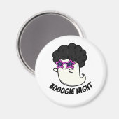 Boogie Night Funny Halloween Ghost Puff Magnet (Vorderseite/Rückseite)