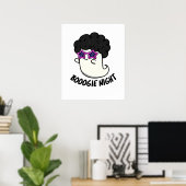 Boogie Night Halloween Disco Ghost Pub Poster (Heimbüro)