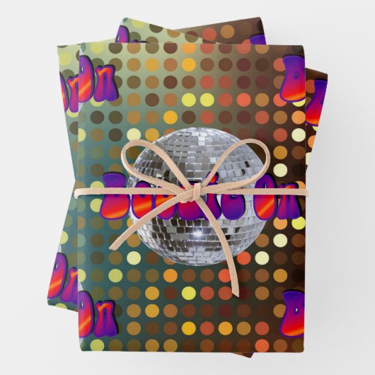 Boogie On! 2 Geschenkpapier Set (Beispiel)
