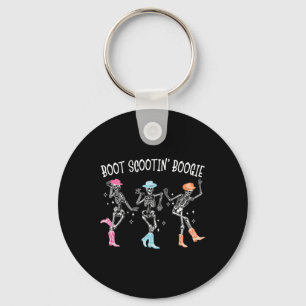 Boogie Retro Western Skeleton Dancin Schlüsselanhänger