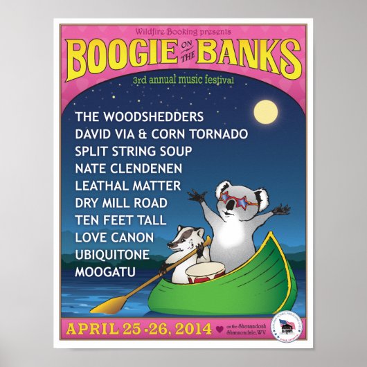 Boogie über das Plakat der Banken 2014 (Vorne)