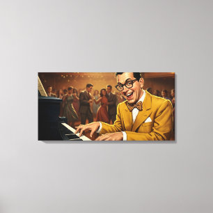Boogie-Woogie Baron Canvas Print Leinwanddruck
