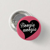 Boogie Woogie Black Heart Punch Button (Vorne & Hinten)