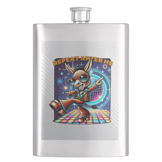 Boogie Woogie Burro Flachmann (Vorderseite)