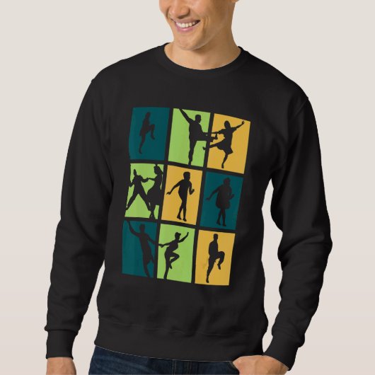 Boogie Woogie Dance Retro Sweatshirt (Vorderseite)