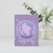 Boogie Woogie Disco zum Geburtstag Postkarte (Stehend Vorderseite)