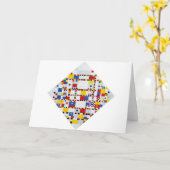 Boogie Woogie, Mondrian Karte (Gelbe Blume)