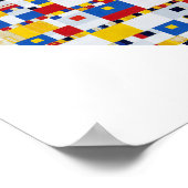 Boogie Woogie, Mondrian Poster (Ecke)
