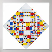 Boogie Woogie, Mondrian Poster (Vorne)