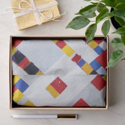 Boogie Woogie, Mondrian Seidenpapier (Geschenk)