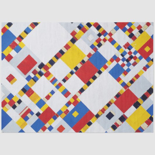 Boogie Woogie, Mondrian Seidenpapier (Vorderseite)