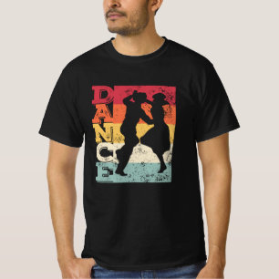 Boogie Woogie Swing-Tanz Retro-Farben Vintage T-Shirt