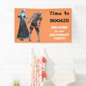 Boogie-Zombie-Hexe-Halloween-Party Banner (Insitu)