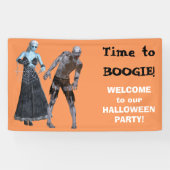 Boogie-Zombie-Hexe-Halloween-Party Banner (Horizontal)