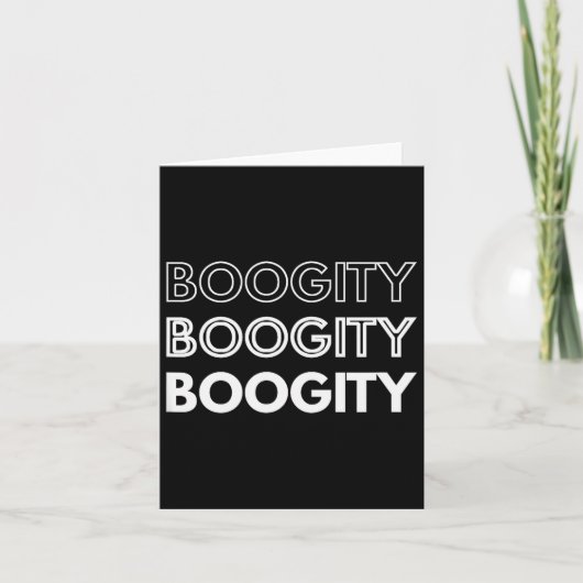 Boogity _ Lustige Wörter auf Karte (Vorderseite)