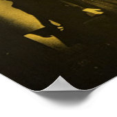 Booh Vampire Yellow Horror Nosferatu Poster (Ecke)