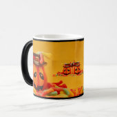 BOOH!  ZAZZLE heiße und kalte Tasse (Vorderseite Links)