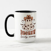 Boohaw Halloween Spooky Groovy Ghost Name Large Tasse (Links)