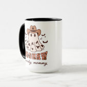 Boohaw Halloween Spooky Groovy Ghost Name Large Tasse (Vorderseite Links)