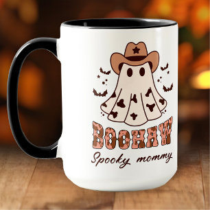 Boohaw Halloween Spooky Groovy Ghost Name Large Tasse