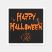 Booing Happy Halloween Serviette (Vorderseite)