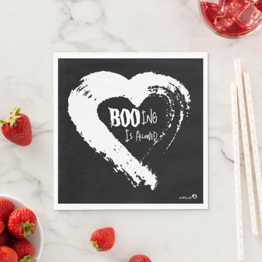 BOOing Heart Napkin Serviette (Beispiel)