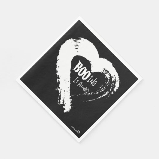 BOOing Heart Napkin Serviette (Ecke)