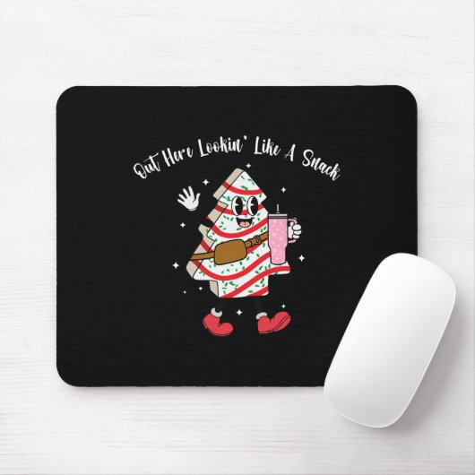 Boojee Out Hier sehen Sie wie ein Snack-Spaß Weihn Mousepad (Mit Mouse)
