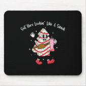 Boojee Out Hier sehen Sie wie ein Snack-Spaß Weihn Mousepad (Vorne)