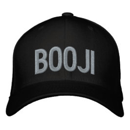 BOOJI Black Cap Bestickte Baseballkappe