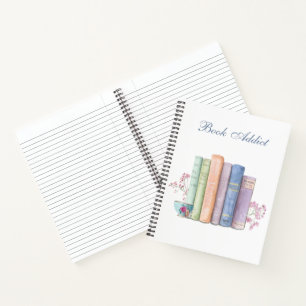 Book Addictive Personalize Spiral Notebook / Journ Notizblock