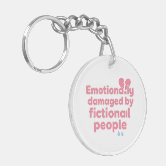 Book and anime heartbreak survivor schlüsselanhänger (Vorderseite links)