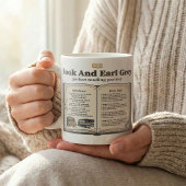 Book and Earl Grey Tea Recipe Kaffeetasse
